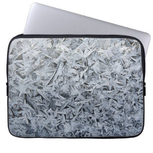 Bild av Ice Frost Crystals Struktur Laptop Fodral