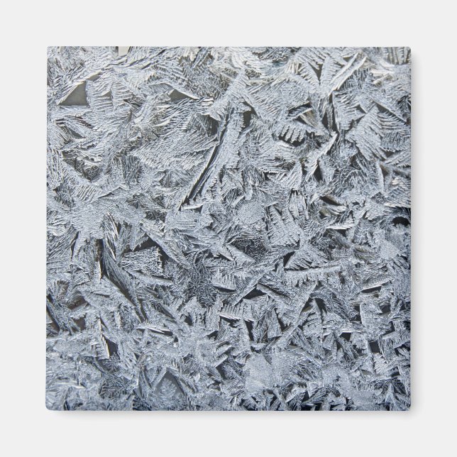 Bild av Ice Frost Crystals Struktur Magnet (Framsidan)