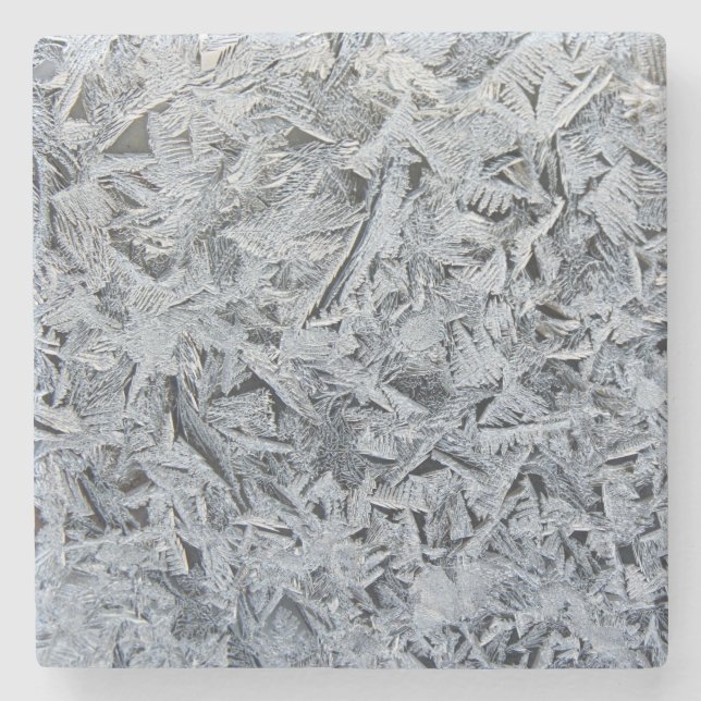 Bild av Ice Frost Crystals Struktur Stenunderlägg (Framsidan)