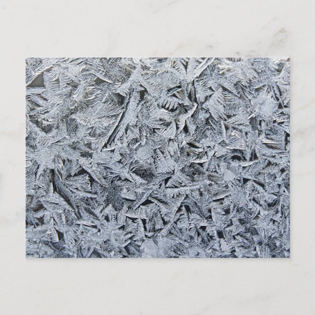 Bild av Ice Frost Crystals Struktur Vykort (Framsida)