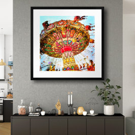 Bild av karnival-svängning med återcirkulation av poster