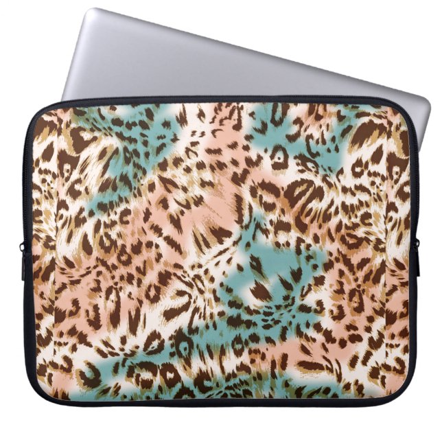 Bild av Leopard mönster, djurtryck Laptop Fodral (Framsidan)
