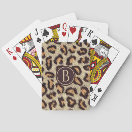 Bild av leopardfläckar i päls mönster casinokort