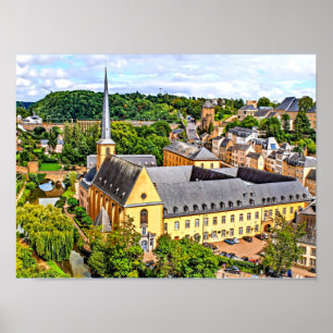 Bild av luxemburgska Cityscape Poster