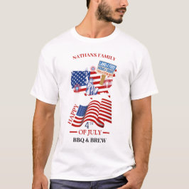 Bild av lycklig 4 juli Independence day Amerika T Shirt