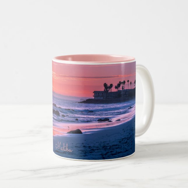 Bild av Malibu, CA picturesque Två-Tonad Mugg (Framsida höger)
