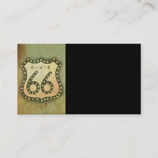 bild av mall för visitkort för väg 66 (Framsida)