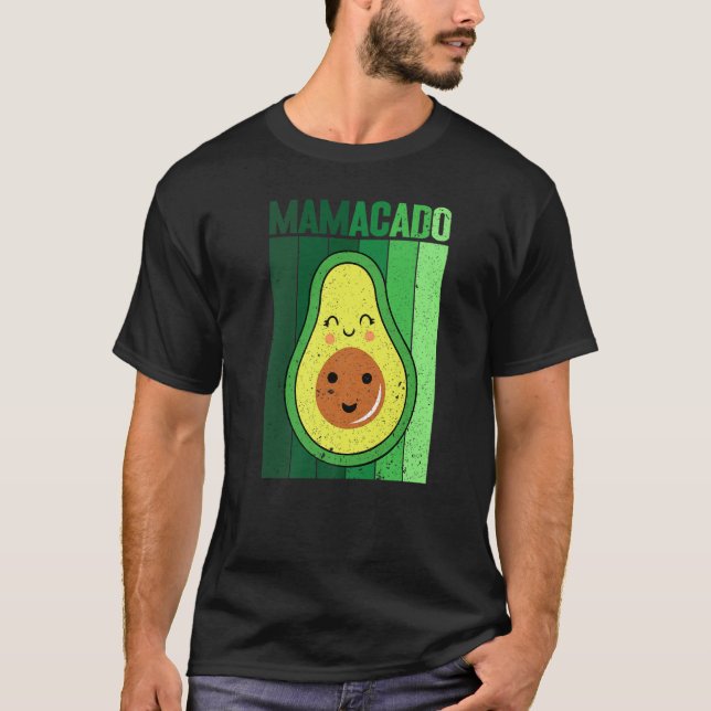 Bild av Mamacado Papacado för Avocado 1 T Shirt (Framsida)