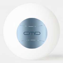 Bild av metallblått - Stainless Steel-utseende Pin Pingisboll