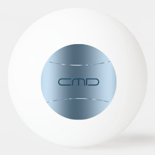 Bild av metallblått - Stainless Steel-utseende Pin Pingisboll