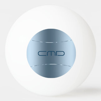 Bild av metallblått - Stainless Steel-utseende Pin Pingisboll