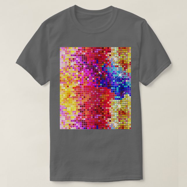 Bild av metallfärgade sekvenser TittaDisco Boll  T Shirt (Design framsida)