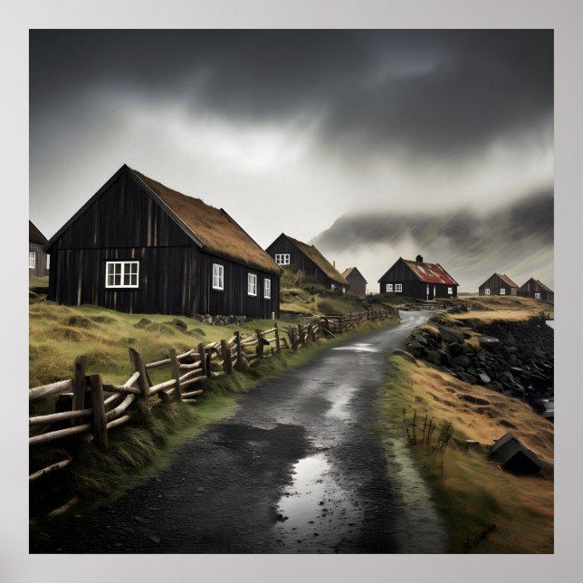 Bild av modern contemporary liggande vägg poster (Framsidan)