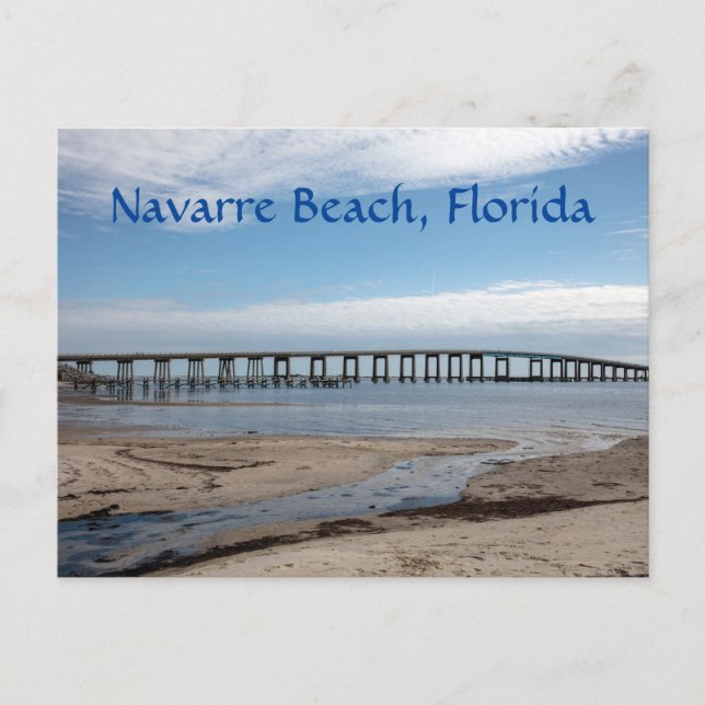 Bild av Navarre Beach Florida causeway bridge Vykort (Framsida)