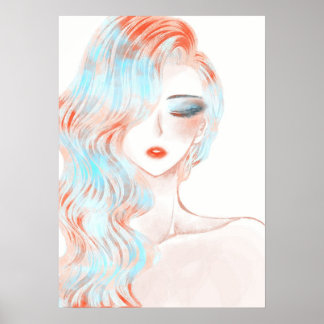 Bild av Neon färgad Poster
