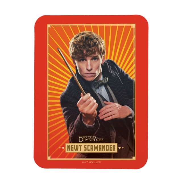 Bild av Newt Scamander-tecken Magnet (Vertikal)