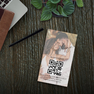 Bild av osa qur-kod för snyggt bröllop anteckningskort