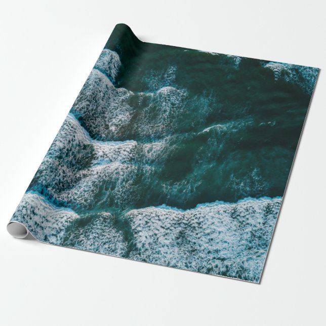 Bild av översta vyn i vatten presentpapper (Utrullad)