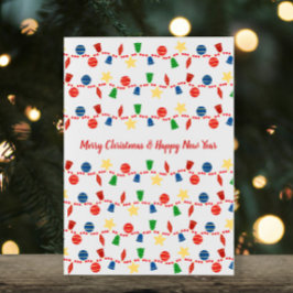 Bild av prydnadsföremål för julgranar julkort