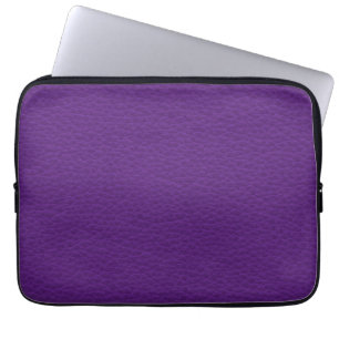 Bild av purpurfärgad Leather. Laptop Fodral