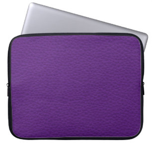 Bild av purpurfärgad Leather. Laptop Sleeve