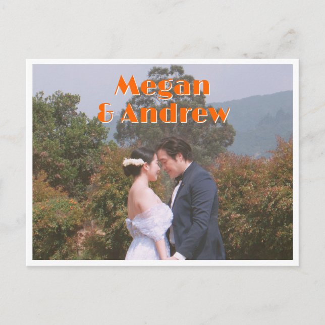 Bild av Reto bröllop Vykort (Framsida)