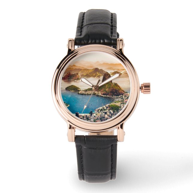 Bild av Rio de Janeiro cityscape Armbandsur (Framsida)
