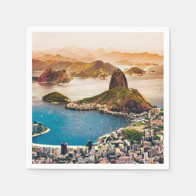 Bild av Rio de Janeiro cityscape Pappersservett (Framsidan)