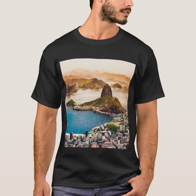 Bild av Rio de Janeiro cityscape T Shirt (Framsida)