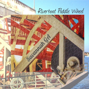 Bild av Riverboat Paddle Wheel Savannah Georgia Pussel