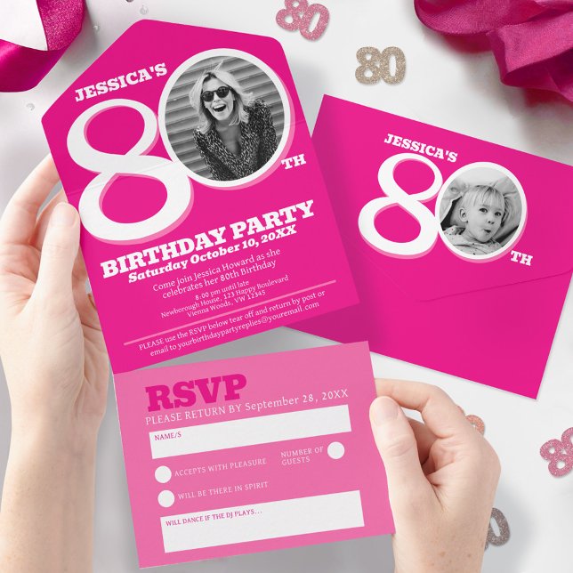 Bild av rosa på 0 av 80:e födelsedagen (Skapare uppladdad)