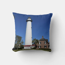 Bild av Saint Simons Island Lighthouse på en Kudde