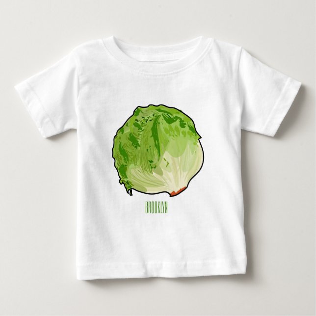 Bild av sallat tecknad t shirt (Framsida)