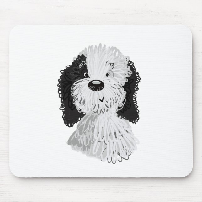 Bild av Sheepadoodle hand plockade Musmatta (Framsidan)