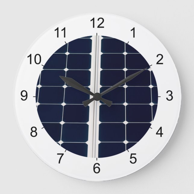 Bild av solenergipanel roligt stor klocka (Framsida)