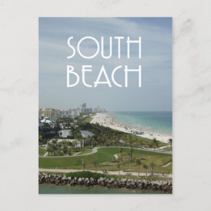 Bild av South Beach Miami-skyline Vykort