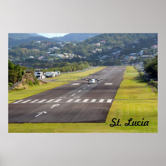 Bild av St. Lucia Flygplan och Airrems Poster (Framsidan)