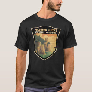 Bild av Sten National Lakeshore Travel Vintage T Shirt