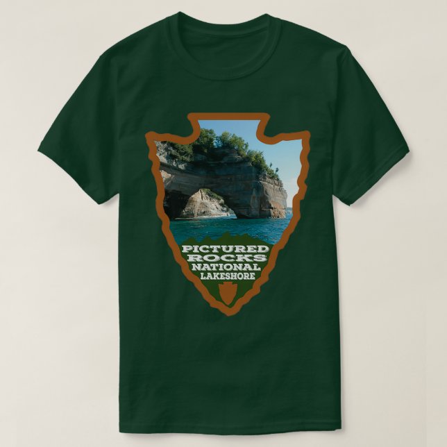 Bild av Sten nationalsjupunghaj (Lakeshore) T Shirt (Design framsida)