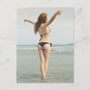 Bild av Summer Beach Girl Vykort