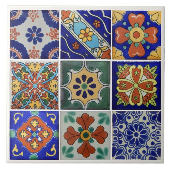 Bild av Talavera Tile på 6 x 6 Ceramic Tile Kakelplatta (Framsidan)