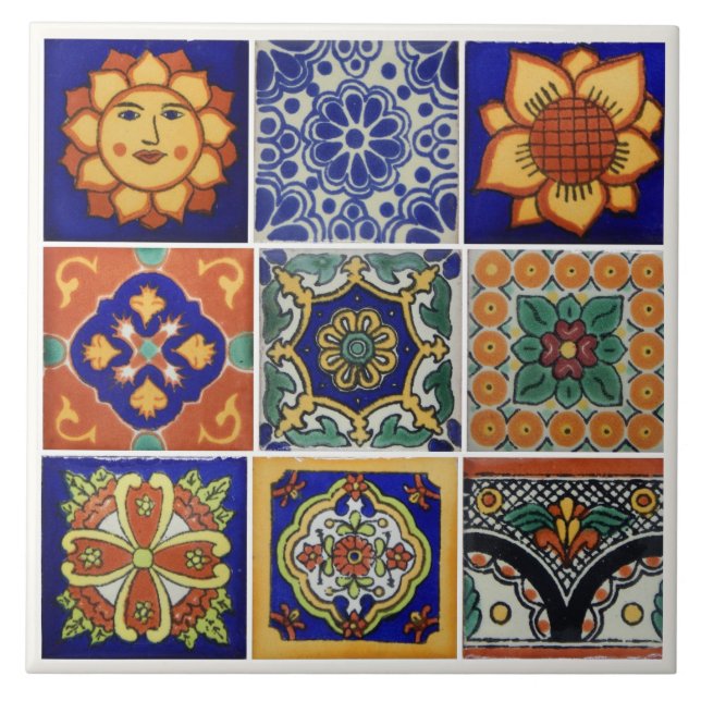 Bild av Talavera Tile på 6 x 6 Ceramic Tile Kakelplatta (Framsidan)