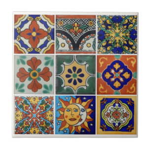 Bild av Talavera Tile på små keramiska plattor Kakelplatta