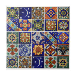 Bild av Talavera Tile på små keramiska plattor Kakelplatta