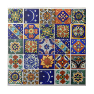 Bild av Talavera Tile på små keramiska plattor Kakelplatta