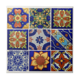 Bild av Talavera Tile på små keramiska plattor Kakelplatta