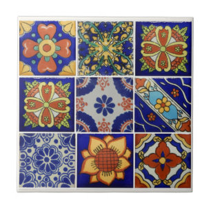Bild av Talavera Tile på små keramiska plattor Kakelplatta