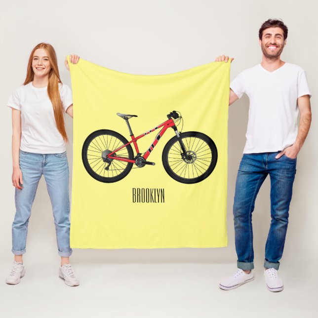Bild av tecknad för cyklar fleecefilt (På plats)