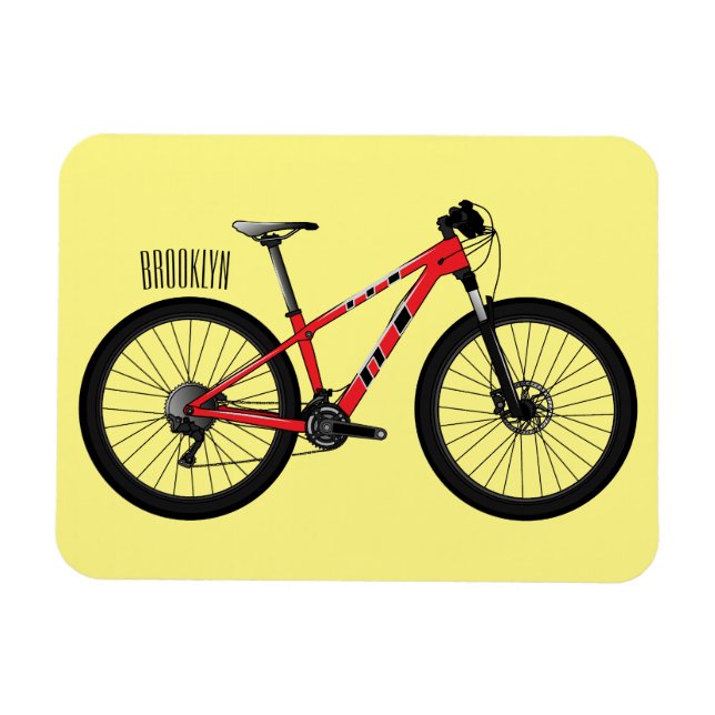 Bild av tecknad för cyklar magnet (Horisontell)