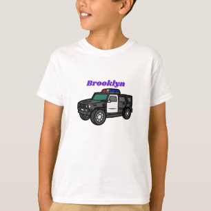 Bild av tecknaden för polisbilen Cute lycklig T Shirt